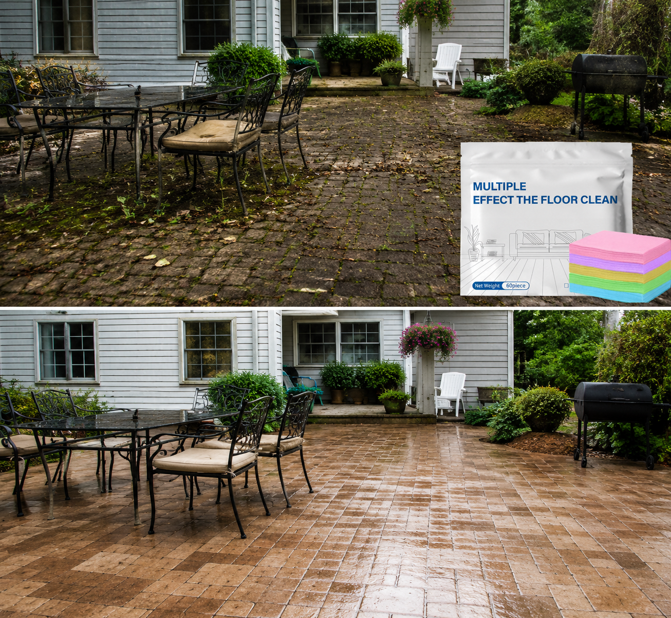 🔥 Buy 1 Get 1 FREE | 60-Piece Multi-Effect Floor Cleaning Sheets