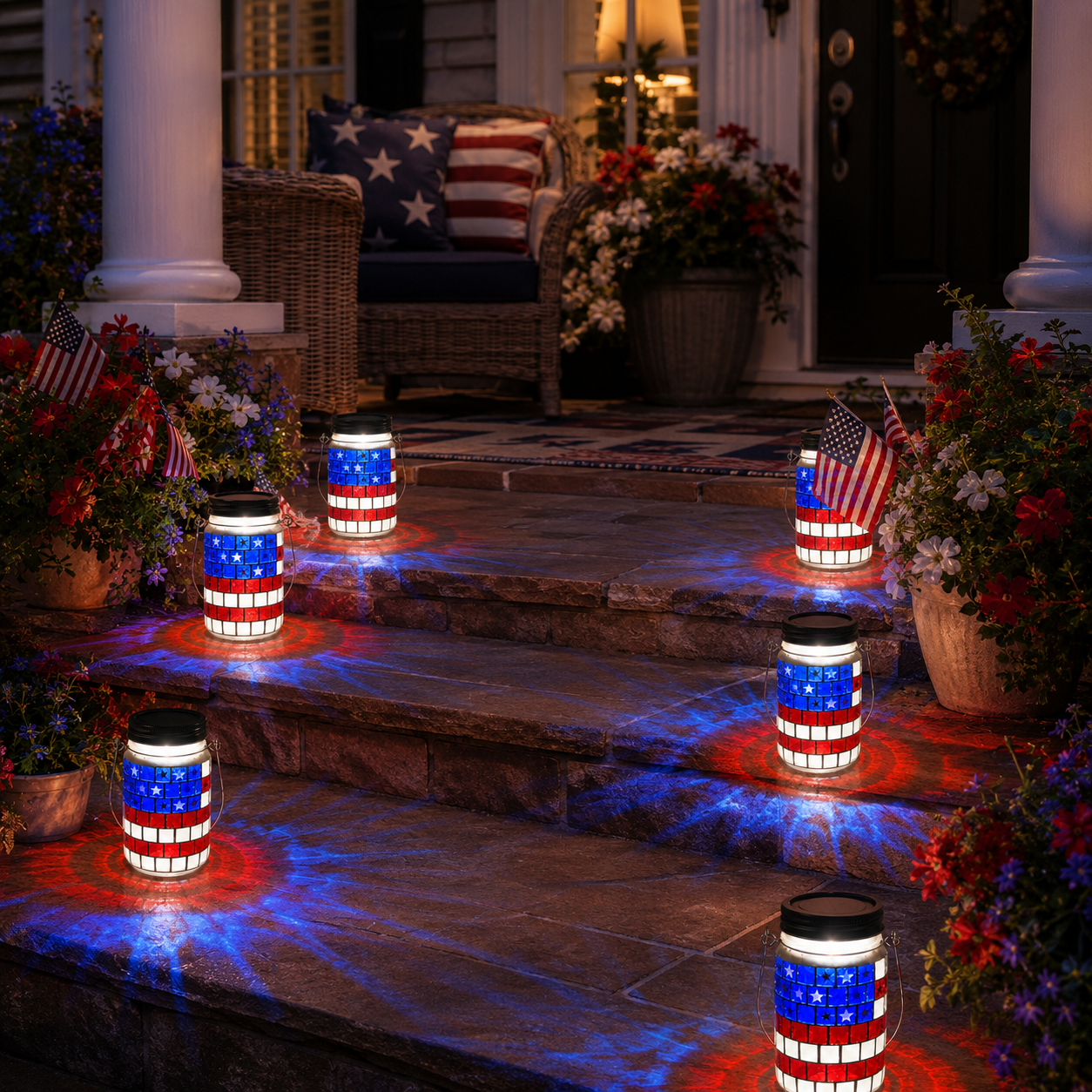 Today Only – 70% OFF🔥4th of July Solar Patriotic Mason Jar Lantern