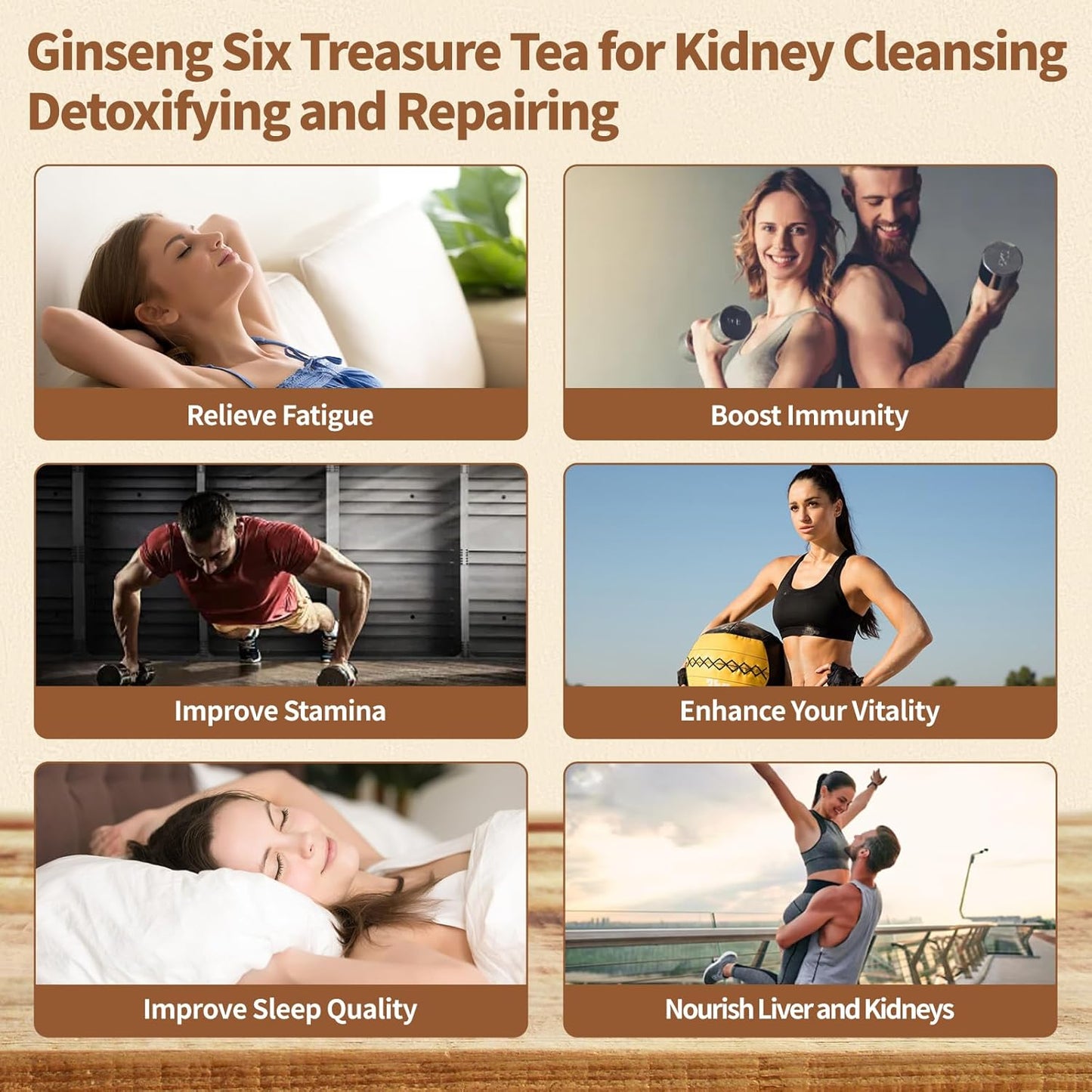 🍵🔥Ginseng Six Treasure Tea